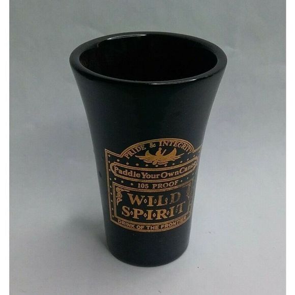 Vintage Discontinued Wild Spirit Drink of the Frontier Shot Glass - Picture 1 of 3